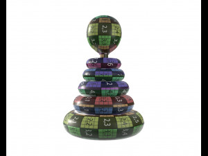 pyramid colored toy 3D 模型