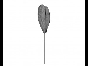 rainbow lollipop heart shaped candy 3D Model