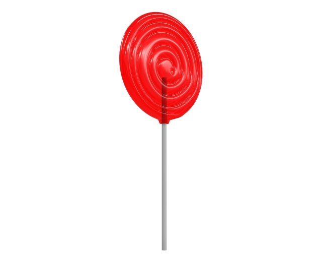 red big candy lollipop 3Dモデル .c4d .max .obj .3ds .fbx .stl .blend 