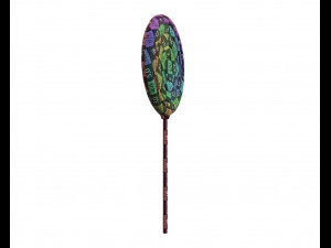 red big candy lollipop 3Dモデル
