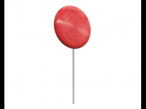 kata lollipop pada tongkat Model 3D