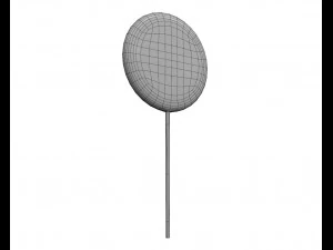 nound lollipop on stick 3D Model