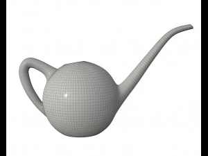 watering can plastic colored 3D Model