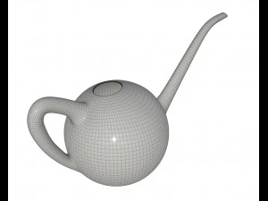 watering can plastic colored 3D Model