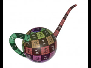 watering can plastic colored 3D Model