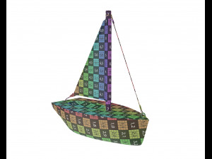 wooden sailboat Modelo 3D