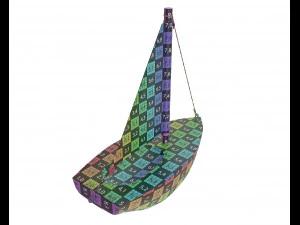 wooden sailboat 3D Model