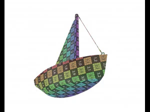 wooden sailboat 3D Model