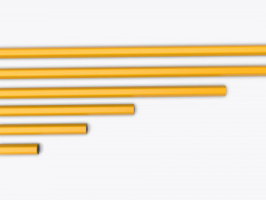 pencils various sizes Modèle 3D