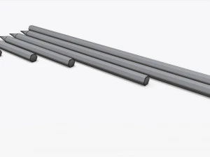 pencils various sizes 3D Model