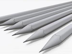 pencils various sizes 3D Model