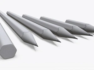 pencils various sizes 3D Model