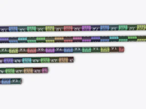 pencils various sizes 3D Model