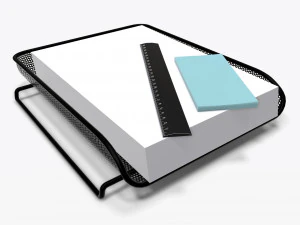 горизонтальный держатель из бумажной сетки 01 3D Модель