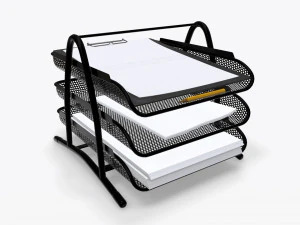 горизонтальный держатель из бумажной сетки 02 3D Модель