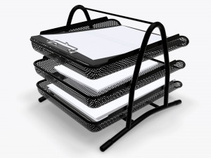 paper mesh horizontal holder 02 Model 3D