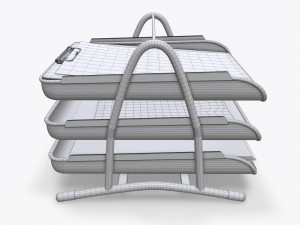 paper mesh horizontal holder 02 Model 3D