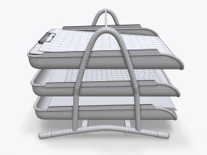 paper mesh horizontal holder 02 3D Model