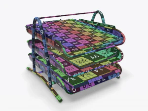 paper mesh horizontal holder 02 3D Model