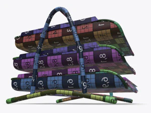paper mesh horizontal holder 02 3D Model