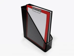 supporto verticale in rete di carta Modello 3D