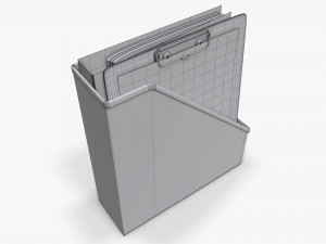 paper mesh vertical holder Model 3D
