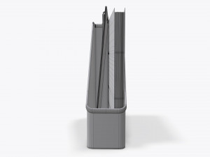 paper mesh vertical holder Model 3D