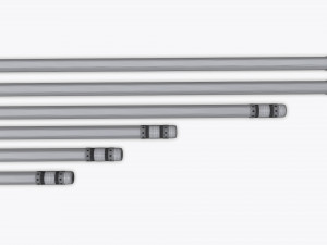 pencils with rubber various sizes Model 3D