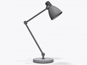 table desk metal lamp 3D 模型