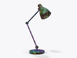table desk metal lamp 3D Model