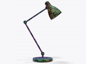 table desk metal lamp 3D 模型