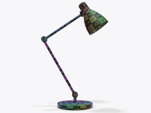 table desk metal lamp 3D Model