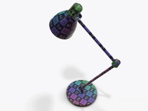 table desk metal lamp 3D Model