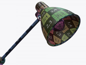 table desk metal lamp 3D 模型
