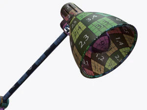 table desk metal lamp 3D Model
