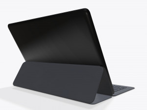 digital tablet with keyboard mock up 3D 模型