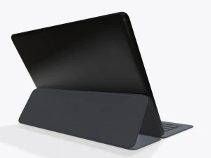 tablet digital com maquete de teclado Modelo 3D