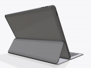 digital tablet with keyboard mock up 3D 模型