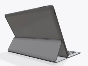 tablet digital com maquete de teclado Modelo 3D