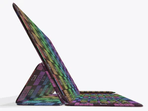 tablet digital com maquete de teclado Modelo 3D