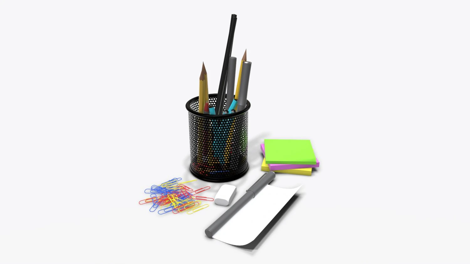 mesh penholder 3D Model .c4d .max .obj .3ds .fbx .stl .blend 