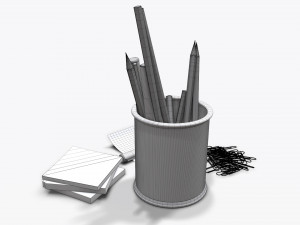 mesh penholder Modelo 3D