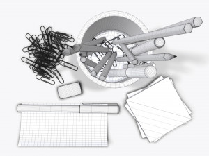 mesh penholder Modelo 3D