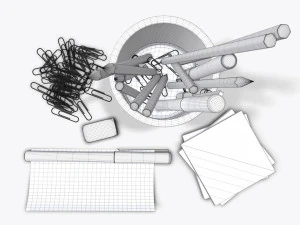 mesh penholder 3D Model