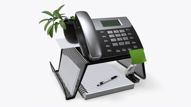 phone mesh holder with decors 3D Модель .c4d .max .obj .3ds .fbx .stl .blend 