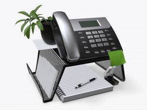 phone mesh holder with decors 3D Model