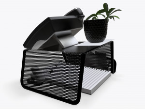 phone mesh holder with decors 3D Модель