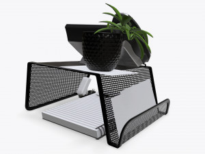phone mesh holder with decors 3D Модель