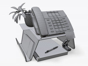 phone mesh holder with decors 3D Модель