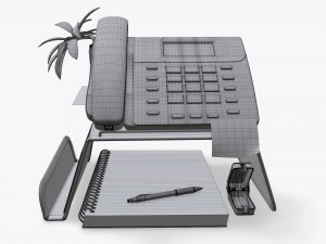 phone mesh holder with decors 3D Модель